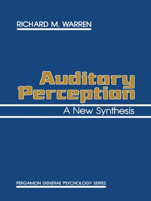 cover image of Auditory Perception